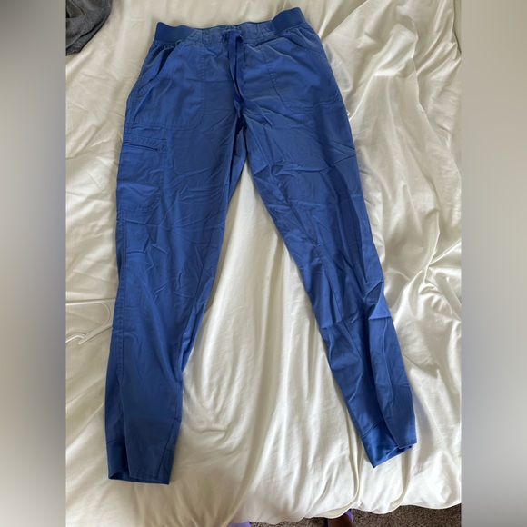 ADAR Pants - Women's Ceil Blue Scrub Pants Medium